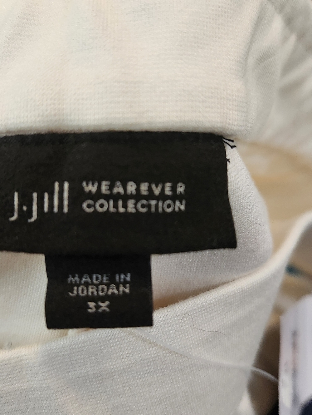 NWT J Jill Cream Elastic Pull On Wide Leg Plus Size Slacks. Sz 3X - Picture 7 of 9